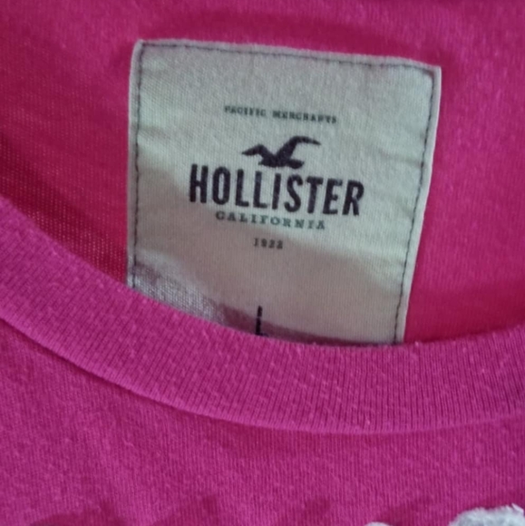 Hollister California Women's Pink Crew Neck T-Shirt - Picture 2 of 2